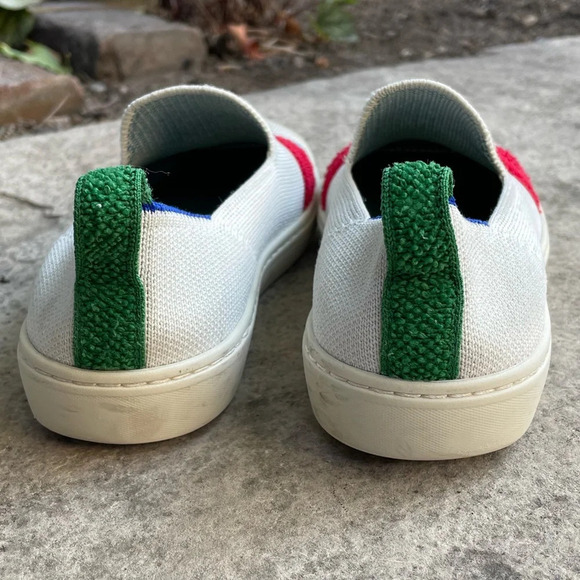 Rothy’s Lollipop Terry Stripe Kids Slip on  Sneaker, size Y3 - Picture 5 of 6